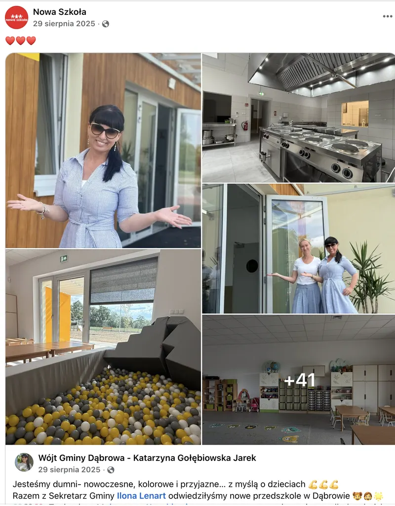 Nowe przedszkole w Gminie Dąbrowa